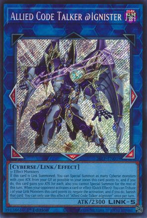 Allied Code Talker @Ignister (Secret Rare)  [26LP-EN019] Limited Pack World Championship 2026 1st Edition