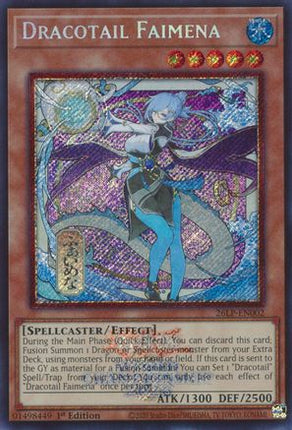 Dracotail Faimena (Alternate Art) (Secret Rare) [26LP-EN002] Limited Pack World Championship 2026 1st Edition