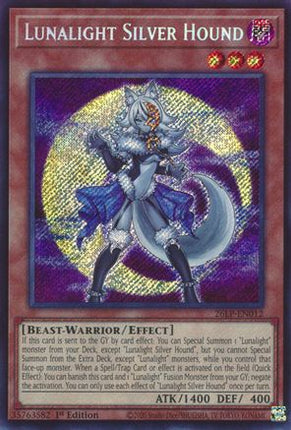 Lunalight Silver Hound (Secret Rare)  [26LP-EN012] Limited Pack World Championship 2026 1st Edition