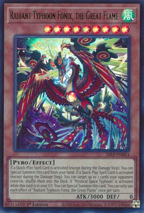 Radiant Typhoon Fonix, the Great Flame (Ultra Rare) [26LP-EN014] Limited Pack World Championship 2026 1st Edition