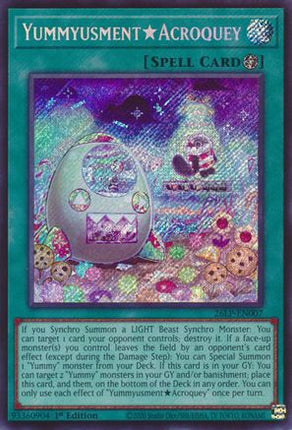 YummyusmentAcroquey (Secret Rare)  [26LP-EN007] Limited Pack World Championship 2026 1st Edition