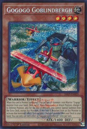 Gogogo Goblindbergh (Emblazoned Secret Rare)  [26LP-EN020] Limited Pack World Championship 2026 1st Edition