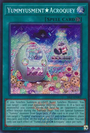 YummyusmentAcroquey (Emblazoned Secret Rare)  [26LP-EN007] Limited Pack World Championship 2026 1st Edition