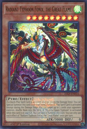 Radiant Typhoon Fonix, the Great Flame (Emblazoned) (Ultra Rare) [26LP-EN014] Limited Pack World Championship 2026 1st Edition