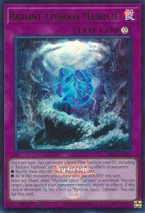 Radiant Typhoon Mandate (Emblazoned) (Ultra Rare) [26LP-EN015] Limited Pack World Championship 2026 1st Edition