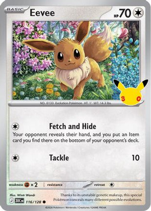 Eevee - 116/128 116/128 - ME 30th Celebration Holofoil