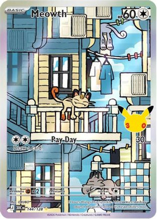 Meowth - 144/128 144/128 - ME 30th Celebration Holofoil