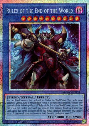 Ruler of the End of the World (Starlight Rare)  [MAMO-EN121] Magnificent Monsters 1st Edition