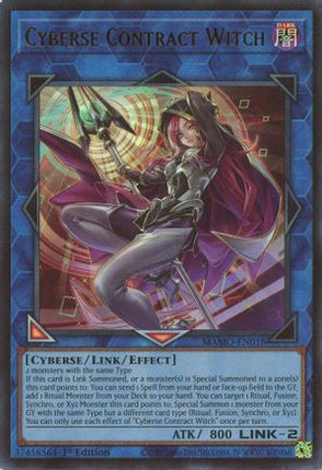 Cyberse Contract Witch (Ultra Rare) [MAMO-EN018] Magnificent Monsters 1st Edition