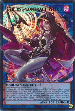 Cyberse Contract Witch (Extended Art) (Ultra Rare) [MAMO-EN018] Magnificent Monsters 1st Edition