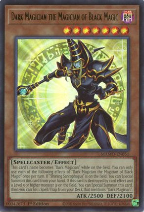 Dark Magician the Magician of Black Magic (Ultra Rare) [MAMO-EN051] Magnificent Monsters 1st Edition