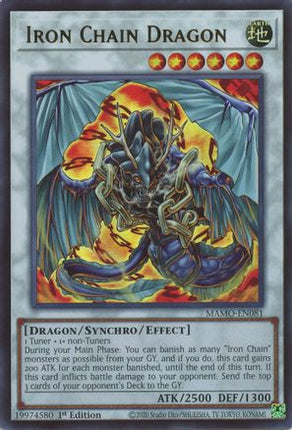 Iron Chain Dragon (Ultra Rare) [MAMO-EN081] Magnificent Monsters 1st Edition