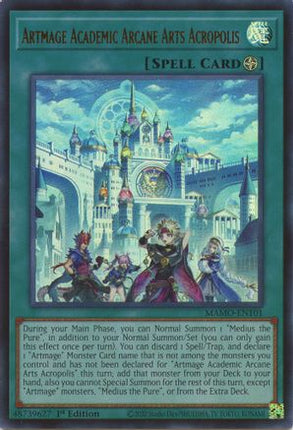 Artmage Academic Arcane Arts Acropolis (Ultra Rare) [MAMO-EN101] Magnificent Monsters 1st Edition