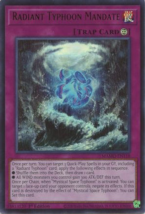 Radiant Typhoon Mandate (Ultra Rare) [MAMO-EN118] Magnificent Monsters 1st Edition