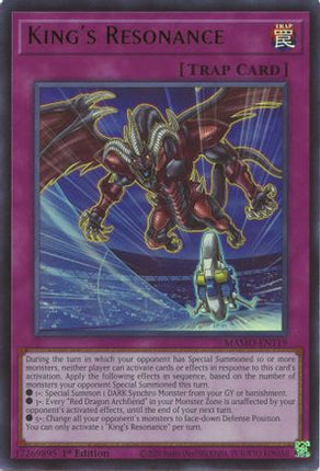 King's Resonance (Ultra Rare) [MAMO-EN119] Magnificent Monsters 1st Edition