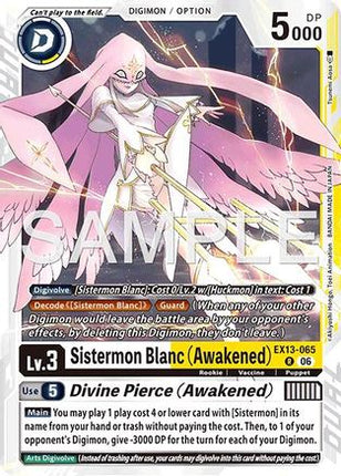 Sistermon Blanc (Awakened) // Divine Pierce (Awakened) [EX13-065] [Chivalrous XIII] Foil
