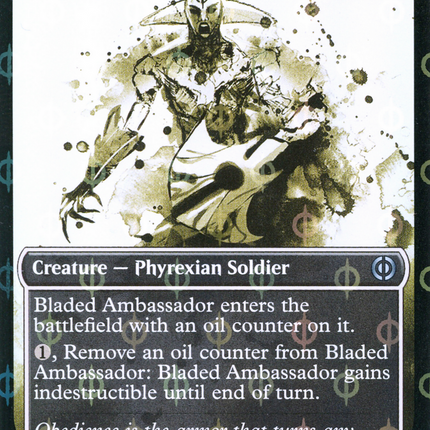 Bladed Ambassador (Showcase) [Phyrexia: All Will Be One] Step-and-Compleat Foil