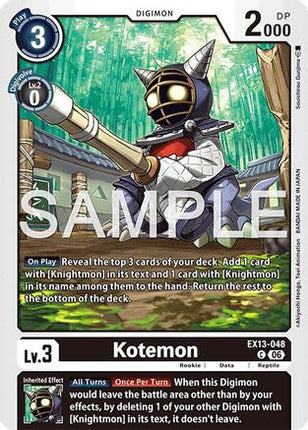 Kotemon [EX13-048] [Chivalrous XIII]
