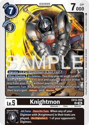 Knightmon [EX13-058] [Chivalrous XIII] Foil