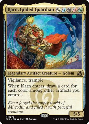 Karn, Gilded Guardian (272) [Reality Fracture] Foil