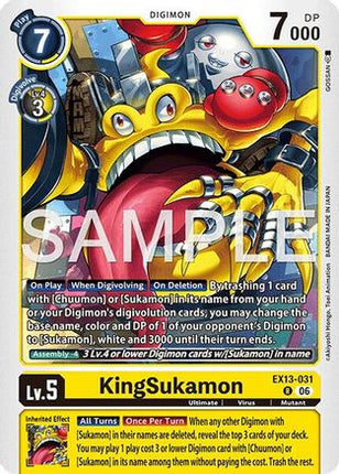 KingSukamon [EX13-031] [Chivalrous XIII] Foil