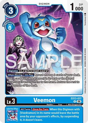 Veemon [EX13-017] [Chivalrous XIII] Foil