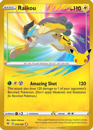 Raikou 050- ME 30th Celebration Classic Collection Holofoil