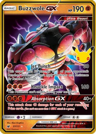 Buzzwole GX 057- ME 30th Celebration Classic Collection Holofoil