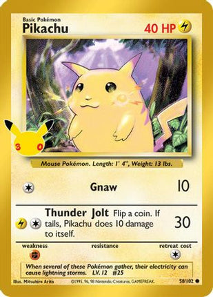 Pikachu 058- ME 30th Celebration Classic Collection Holofoil