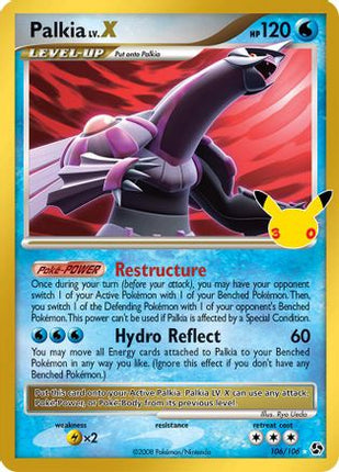 Palkia LV.X 106- ME 30th Celebration Classic Collection Holofoil