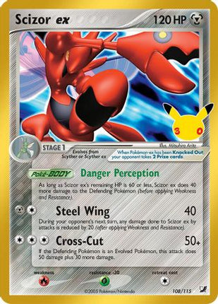 Scizor ex 108- ME 30th Celebration Classic Collection Holofoil