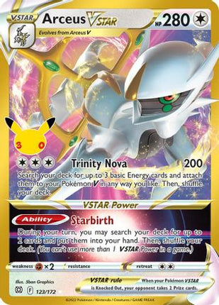 Arceus VSTAR 123- ME 30th Celebration Classic Collection Holofoil