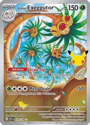 Alolan Exeggutor - 129/128 129/128 - ME 30th Celebration Holofoil