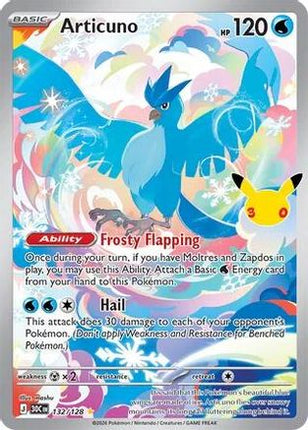 Articuno - 132/128 132/128 - ME 30th Celebration Holofoil
