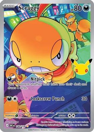 Scraggy - 140/128 140/128 - ME 30th Celebration Holofoil