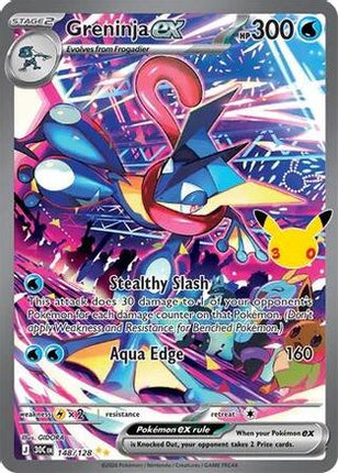 Greninja ex - 148/128 148/128 - ME 30th Celebration Holofoil