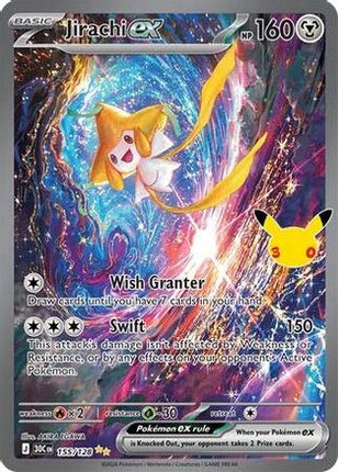 Jirachi ex - 155/128 155/128 - ME 30th Celebration Holofoil