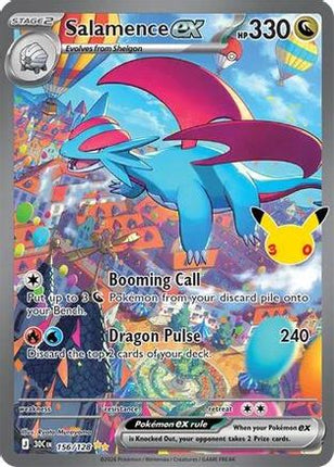 Salamence ex - 156/128 156/128 - ME 30th Celebration Holofoil
