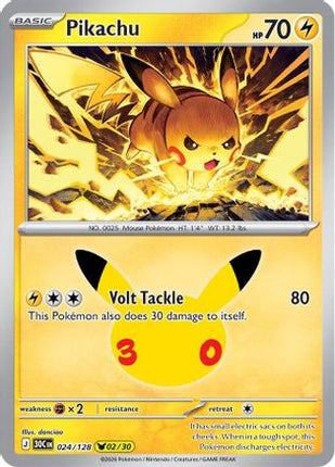Pikachu - 024/128 024/128 - ME 30th Celebration Holofoil