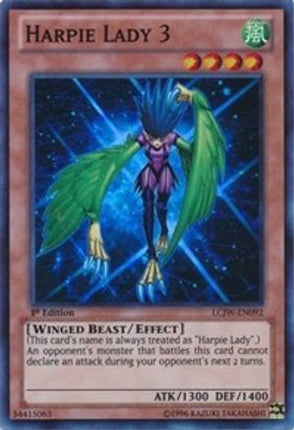 Harpie Lady 3 (Super Rare) [LCJW-EN092] 1st Edition