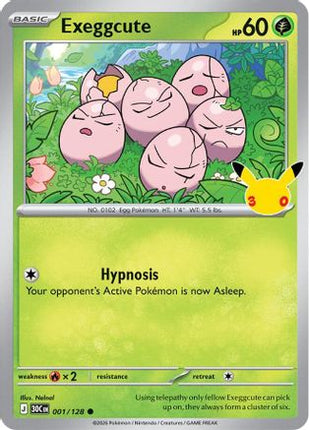 Exeggcute 001- ME 30th Celebration Holofoil