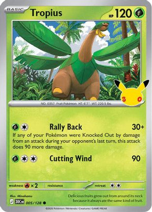 Tropius 005- ME 30th Celebration Holofoil