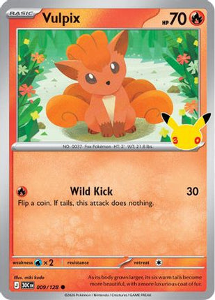 Vulpix 009- ME 30th Celebration Holofoil
