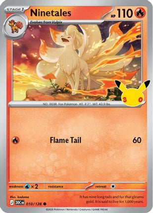 Ninetales 010- ME 30th Celebration Holofoil