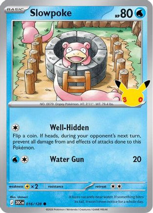 Slowpoke 016- ME 30th Celebration Holofoil