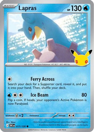 Lapras - 017/128 017/128 - ME 30th Celebration Holofoil