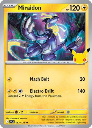 Miraidon 062- ME 30th Celebration Holofoil