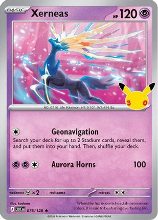 Xerneas 076- ME 30th Celebration Holofoil