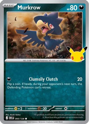 Murkrow 093- ME 30th Celebration Holofoil