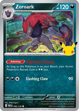Zoroark 096- ME 30th Celebration Holofoil